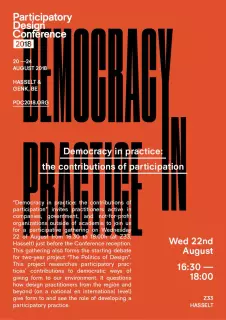 a2o to participate in the international Participatory Design Conference