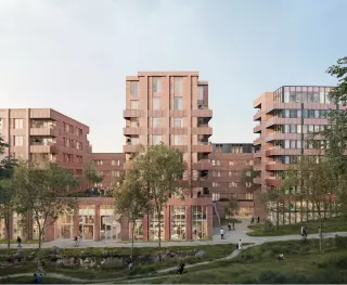 a2o together with VELD and Kollektif Landscape awarded first prize in the competiton Espace Beaulieu