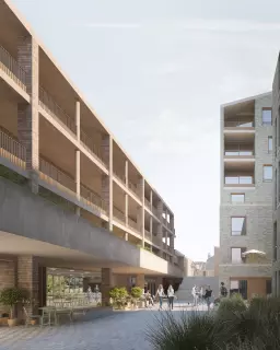 a2o working on the project St-Anna in Sint-Truiden after winning the competition in April
